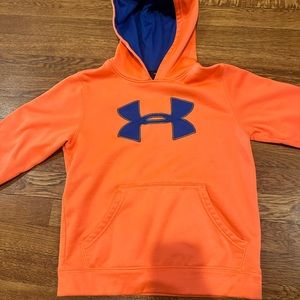 Under Armour Hoodie. Orange.  Boys.  Sweatshirt